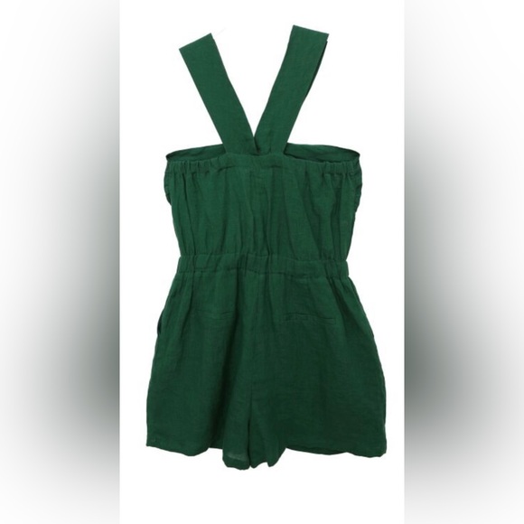 See U Soon Green Linen Romper – Size Small - Picture 15 of 15